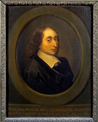 Ritratto di Blaise Pascal da Unknown artist