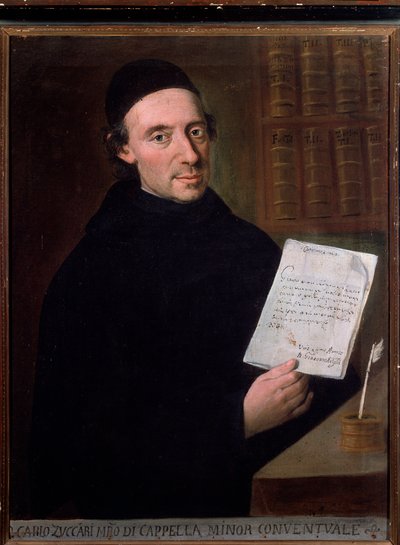 Ritratto di Carlo Zuccari (1704-1792) compositore e violinista italiano da Unknown artist