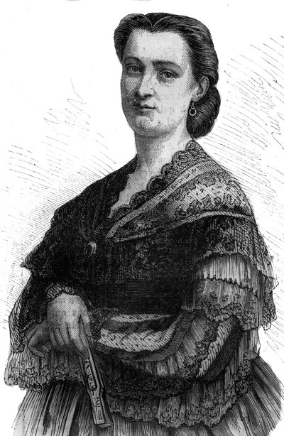 Ritratto di Carlotta Patti (1835-1889) cantante lirica sorella di Adelina Patti da Unknown artist