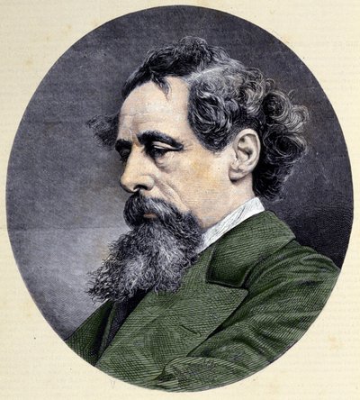 Ritratto di Charles Dickens (1812-1870), scrittore inglese da Unknown artist