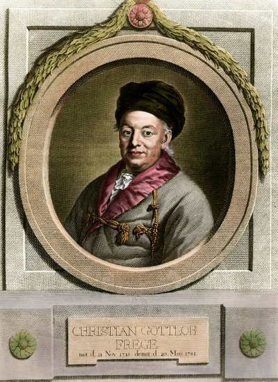Ritratto di Christian Frege, matematico e filosofo tedesco da Unknown artist