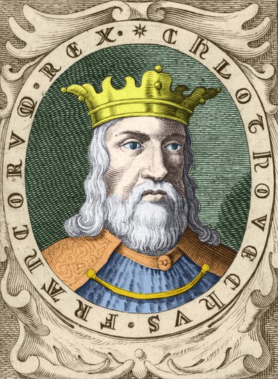 Ritratto di Clodoveo I (ca. 466 - 511) Re dei Franchi da Unknown artist