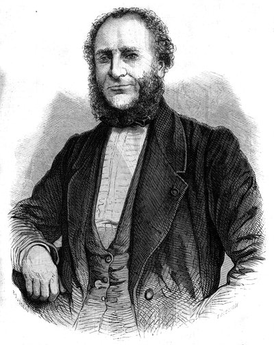 Ritratto del dottor Jobert de Lamballe (1799-1867) chirurgo francese. Incisione in "L