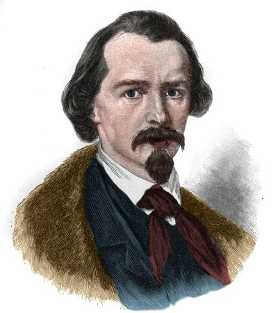 Ritratto di Emanuel von Geibel (1815-1884) poeta e drammaturgo tedesco da Unknown artist