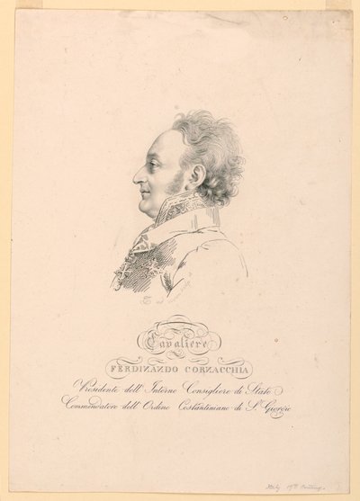Ritratto di Ferdinando Cornacchia da Unknown artist