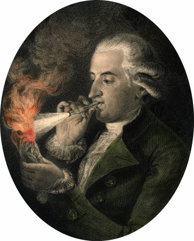 Ritratto di Francois Pilatre de Rozier (1756-1785), chimico e aeronauta francese da Unknown artist
