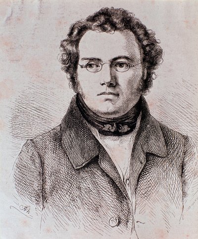 Ritratto di Franz Schubert (incisione) da Unknown artist