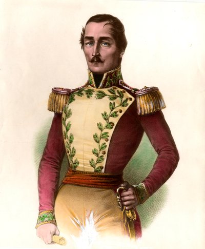 Ritratto del Generale Santander (Francisco de Paula), eroe dell