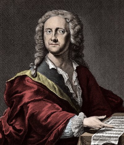 Ritratto di Georg Philipp Telemann (1681-1767), compositore tedesco da Unknown artist