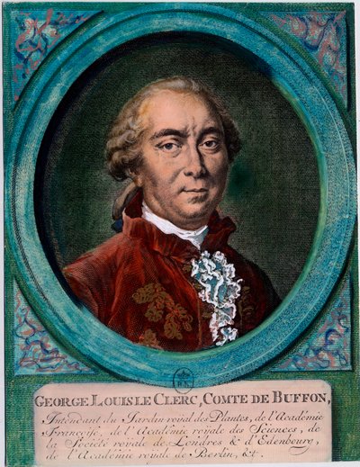 Ritratto di George Louis Le Clerc, Conte di Buffon da Unknown artist