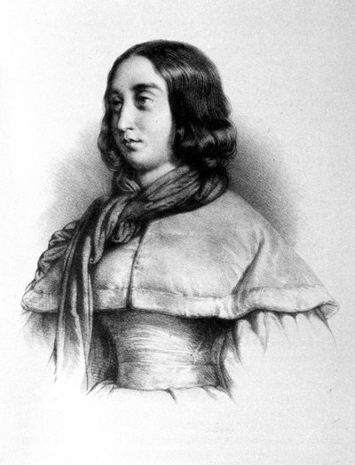 Ritratto di George Sand (Aurore Dupin, Baronne Dudevant) (1804-1876) da Unknown artist