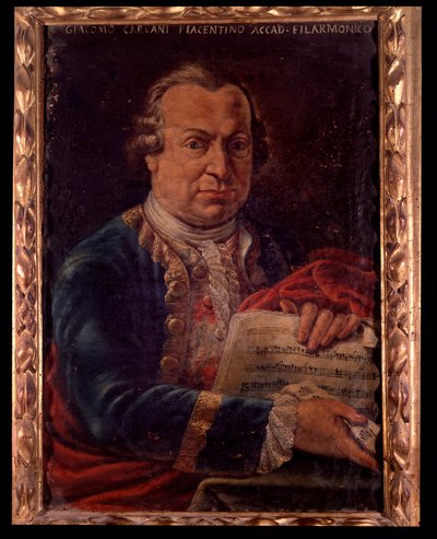 Ritratto di Giacomo Carcani, compositore italiano da Unknown artist