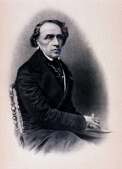 Ritratto di Giacomo Meyerbeer (incisione) da Unknown artist