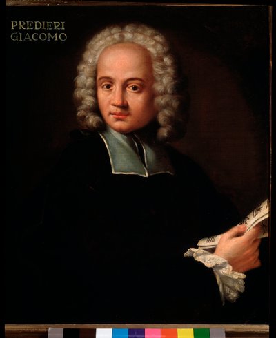 Ritratto di Giacomo Predieri, organista e cornettista italiano da Unknown artist