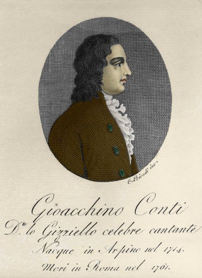 Ritratto di Gioacchino Conti, detto Gizziello (Castrato) da Unknown artist