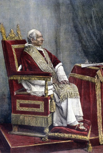 Ritratto di Gioacchino PECCI, Leone XIII (1810 - 1903), 254º Papa (1878 - 1903) da Unknown artist