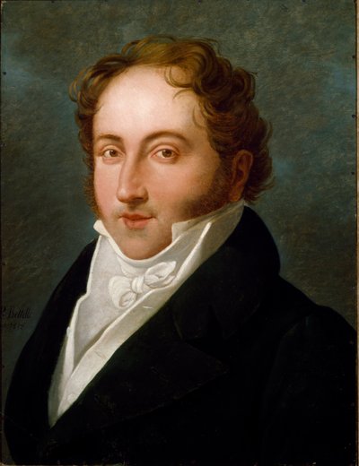 Ritratto di Gioachino Rossini, compositore italiano da Unknown artist