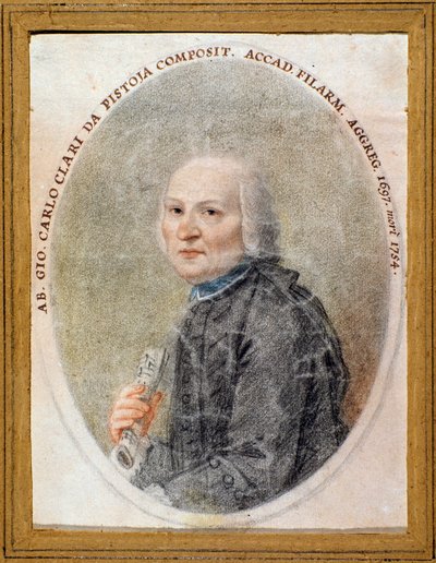 Ritratto di Giovanni Carlo Maria Clari (acquerello) da Unknown artist