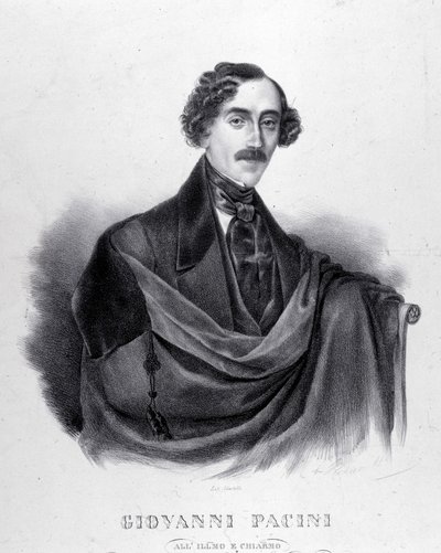 Ritratto di Giovanni Pacini, compositore italiano (1796-1867). da Unknown artist