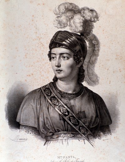 Ritratto di Giuditta Pasta in Tancredi, opera di Gioacchino Rossini da Unknown artist