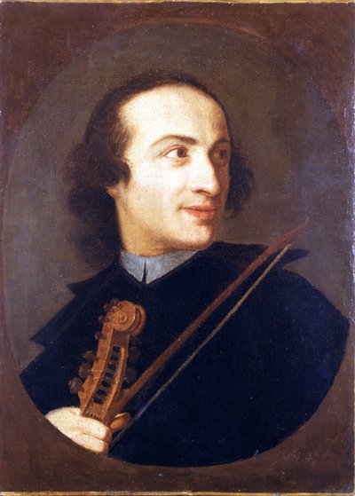 Ritratto di Giuseppe Tartini (1692 - 1770), violinista e compositore italiano. Museo del Castello. Milano da Unknown artist