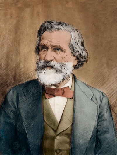 Ritratto di Giuseppe Verdi - Ritratto del compositore italiano Giuseppe Verdi (1813 - 1901) circa 1887 da Unknown artist