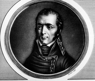 Ritratto di Guillaume Marie-Anne Brune, maresciallo di Francia. Incisione in "Complete collection of historical paintings of the French revolution, in three volumes." 1804 da Unknown artist