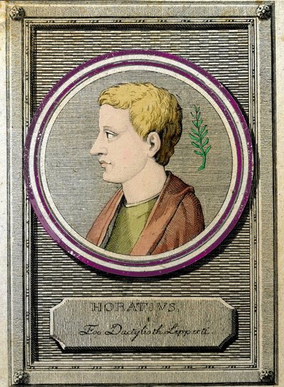 Ritratto di Orazio (Quinto Orazio Flacco) (65-8 a.C.), poeta latino da Unknown artist