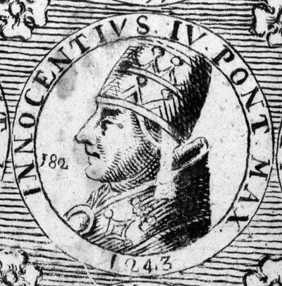 Ritratto di Innocenzo IV (1195 - 1254) da Unknown artist