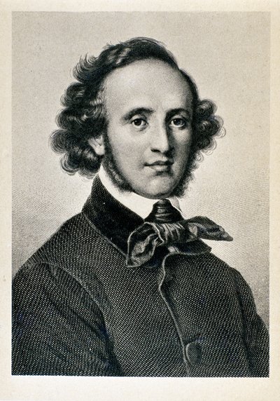 Ritratto di Jakob Ludwig Felix Mendelssohn Bartholdy (1809-1847), direttore d