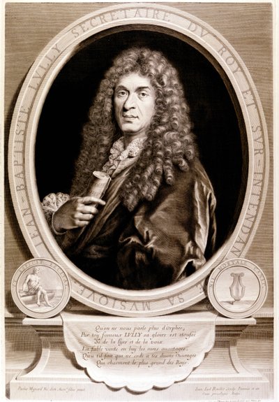 Ritratto di Jean Baptiste Lully (Giovanni Battista Lulli) (1632-1687) da Unknown artist