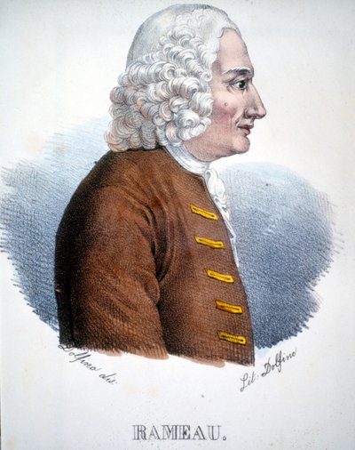 Ritratto di Jean Philippe Rameau (1683 - 1764), compositore francese da Unknown artist