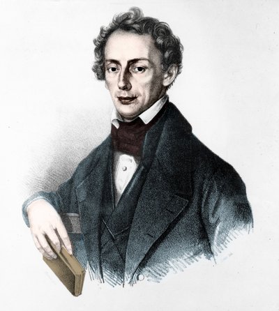 Ritratto di Johann Christian Doppler (1803-1853). Fisico austriaco. Incisione del XIX secolo da Unknown artist