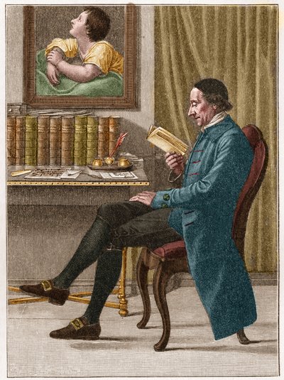 Ritratto di Johann Kaspar Lavater (1741-1801), teologo svizzero e scrittore di lingua tedesca noto per il suo lavoro sulla fisiognomica da Unknown artist