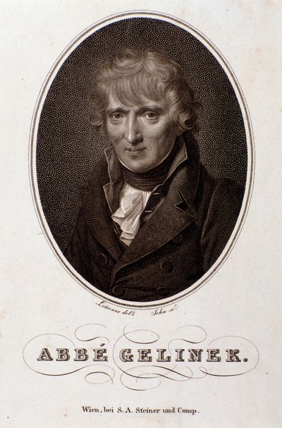 Ritratto di Josef Gelinek (Joseph) (1758-1825) pianista, compositore e teologo austriaco da Unknown artist