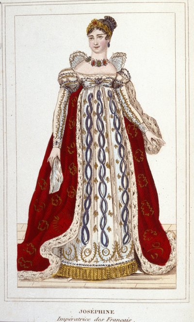 Ritratto di Giuseppina di Beauharnais Bonaparte, Imperatrice dei Francesi. Incisione del 1830 da Unknown artist