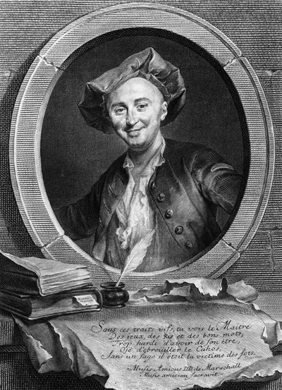 Ritratto di Julien Offray de La Mettrie (1709-1751) medico e filosofo francese da Unknown artist