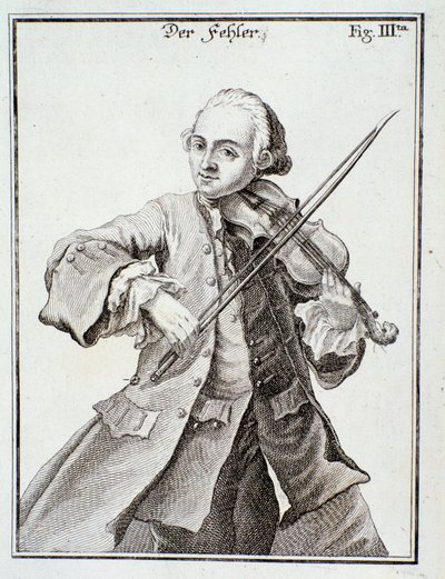 Ritratto di Leopold Mozart (incisione) da Unknown artist