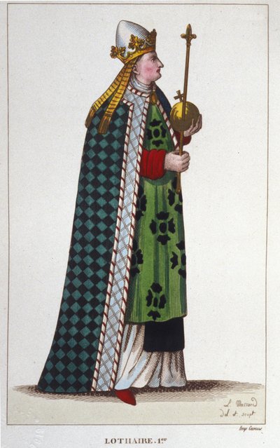 Ritratto di Lotario I (795-855), Imperatore d