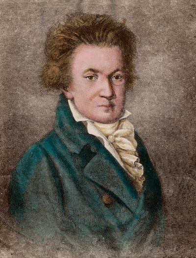 Ritratto di Ludwig van Beethoven (1770-1827), compositore tedesco da Unknown artist
