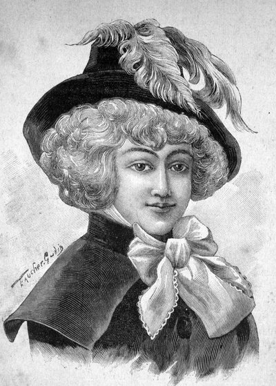 Ritratto di Mademoiselle de Fontenay o Teresa (Theresa o Terezia) Cabarrus, detta Madame Tallien (Talien), Principessa di Caraman Chimay (1773 - 1835) - in 