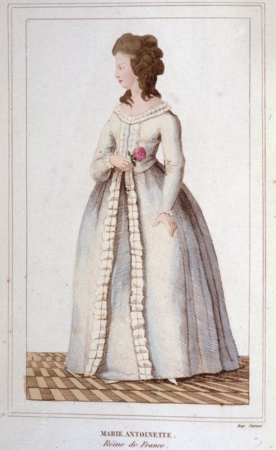 Ritratto di Maria Antonietta (1755-1793) (incisione 1830) da Unknown artist