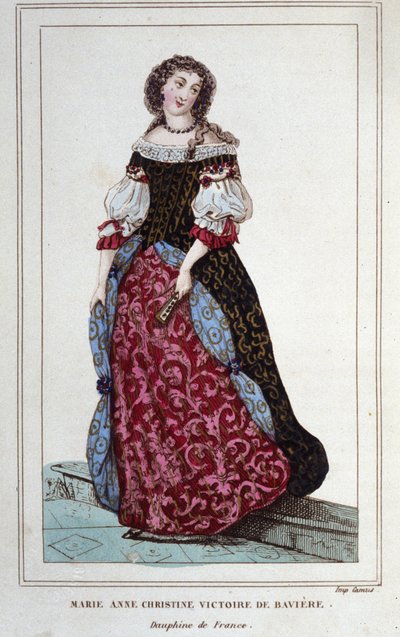 Ritratto di Maria-Anna-Cristina di Baviera. Monaco da Unknown artist