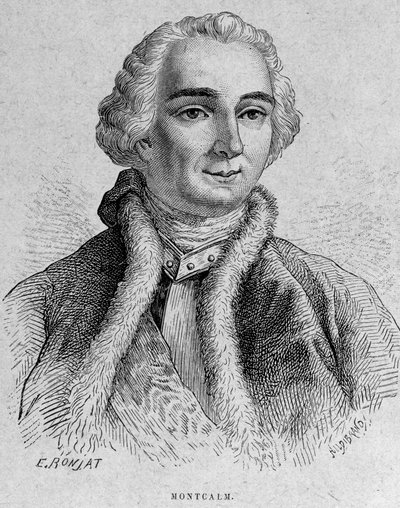 Ritratto di Montcalm, generale francese (1712 - 1759) da Unknown artist