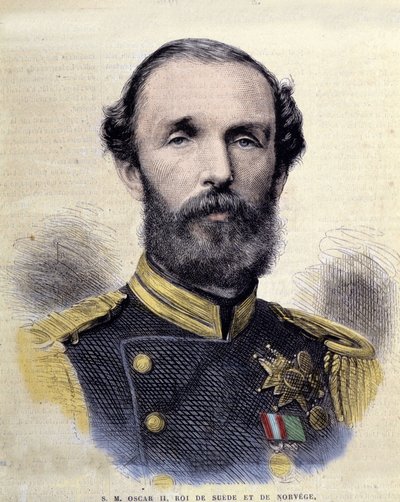 Ritratto di Oscar II (1829-1907), re di Svezia e Norvegia da Unknown artist