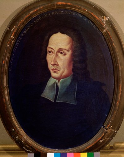 Ritratto di Ottavio Pitoni (1657-1743) compositore italiano. Dipinto anonimo. XVIII secolo. Bologna, civico museo musicale da Unknown artist