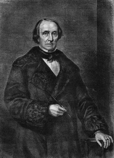 Ritratto di Peter von Cornelius, pittore tedesco (1783-1867) da Unknown artist