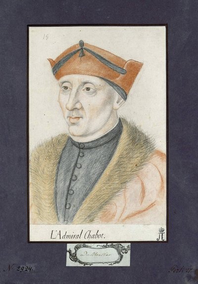 Ritratto di Philippe de Chabot, ammiraglio di Francia da Unknown artist