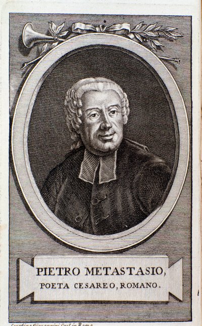 Ritratto di Pietro Metastasio (incisione) da Unknown artist