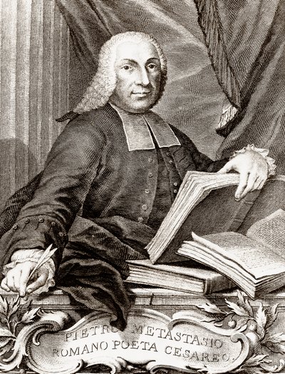 Ritratto di Pietro Trapassi, detto Pietro Metastasio (1698-1782) poeta e librettista italiano da Unknown artist